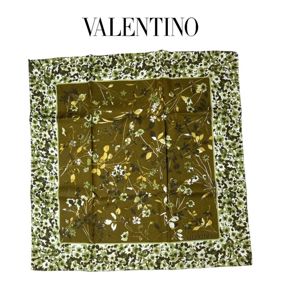Valentino Cotton Floral Scarf New in‎ Box